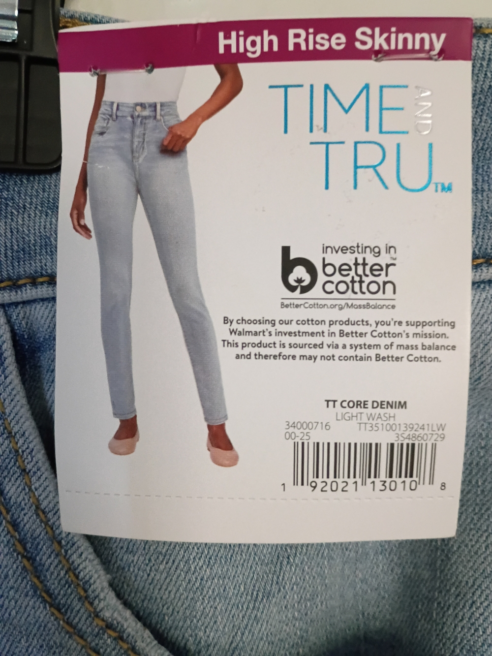 Time and Tru Light Blue High Rise Skinny Jeans